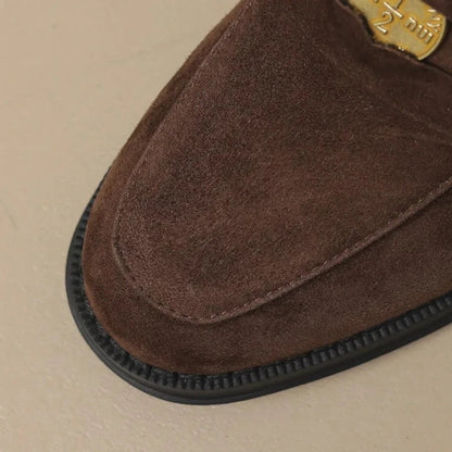 Orthopädischer Damenmokassin aus gefüttertem Wildleder