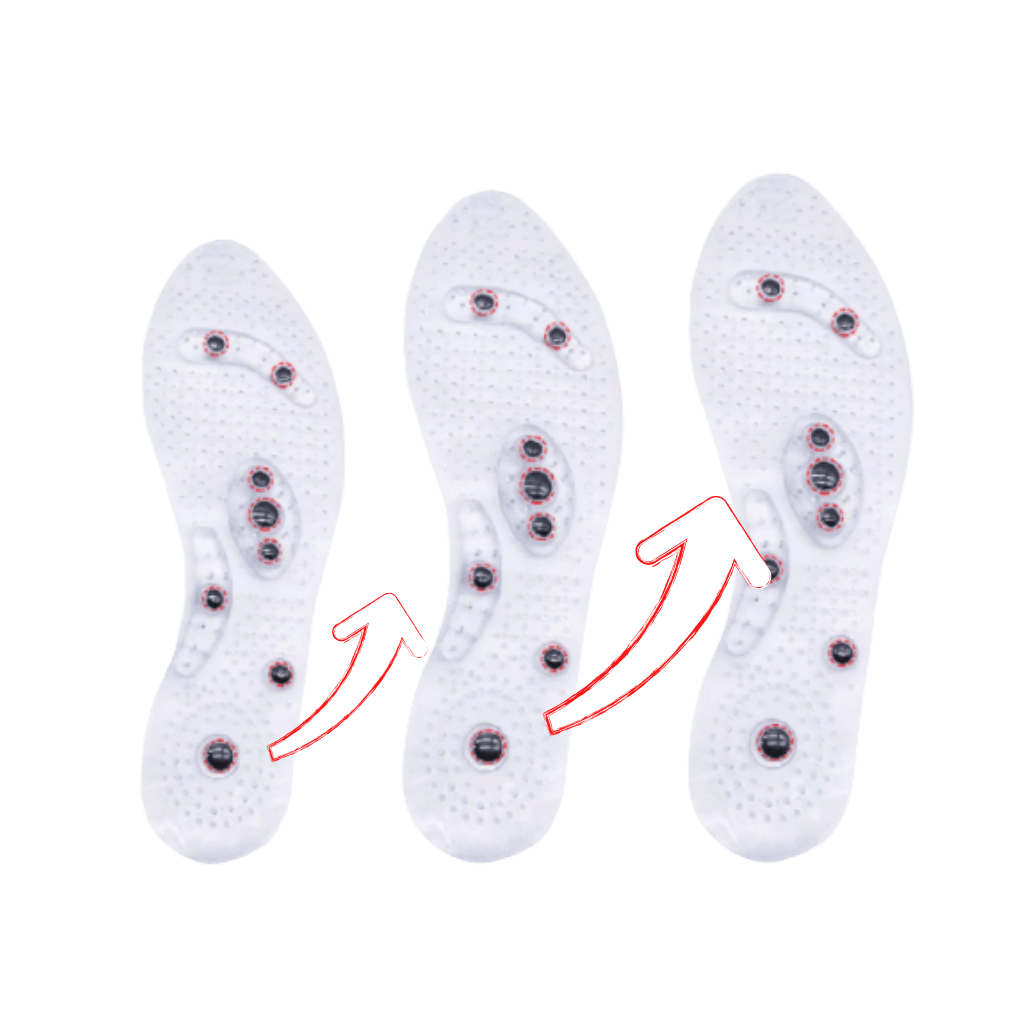 Revitalisierende magnetische Massageeinlagen