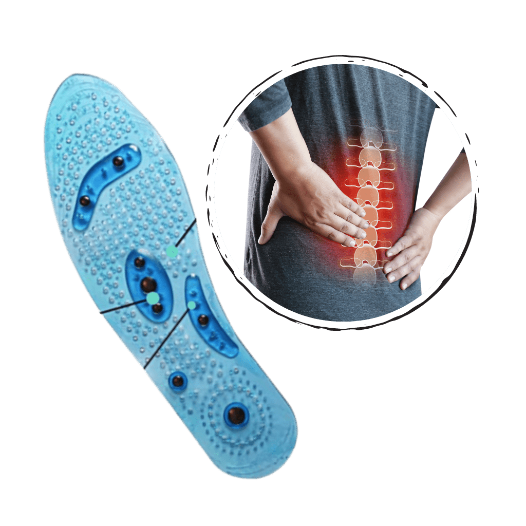 Revitalisierende magnetische Massageeinlagen