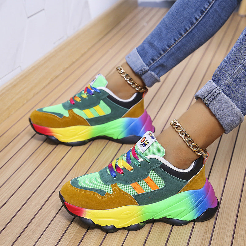 Orthopädische Damenschuhe - Regenbogen