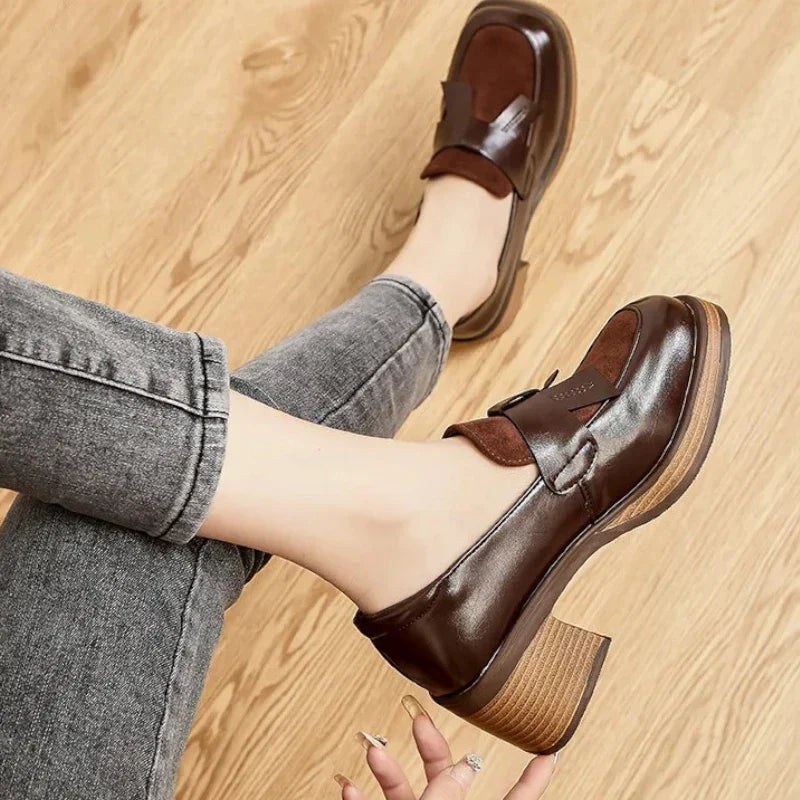 Stilvolle Damenmokassins mit Absatz für optimalen Komfort und Eleganz