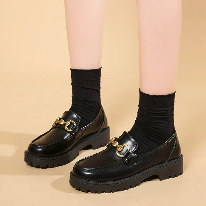 elegante orthopädische Horsebit-Mokassins für Damen