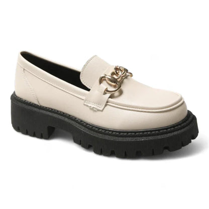 Orthopädischer Mokassin für Damen mit Wedges aus Horsebit-Leder