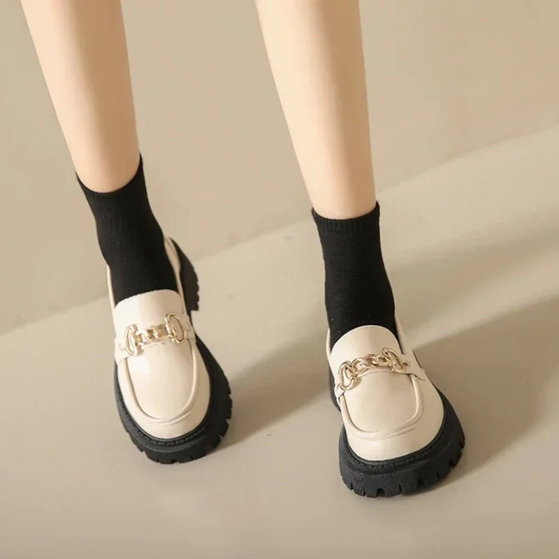 Orthopädischer Mokassin für Damen mit Wedges aus Horsebit-Leder