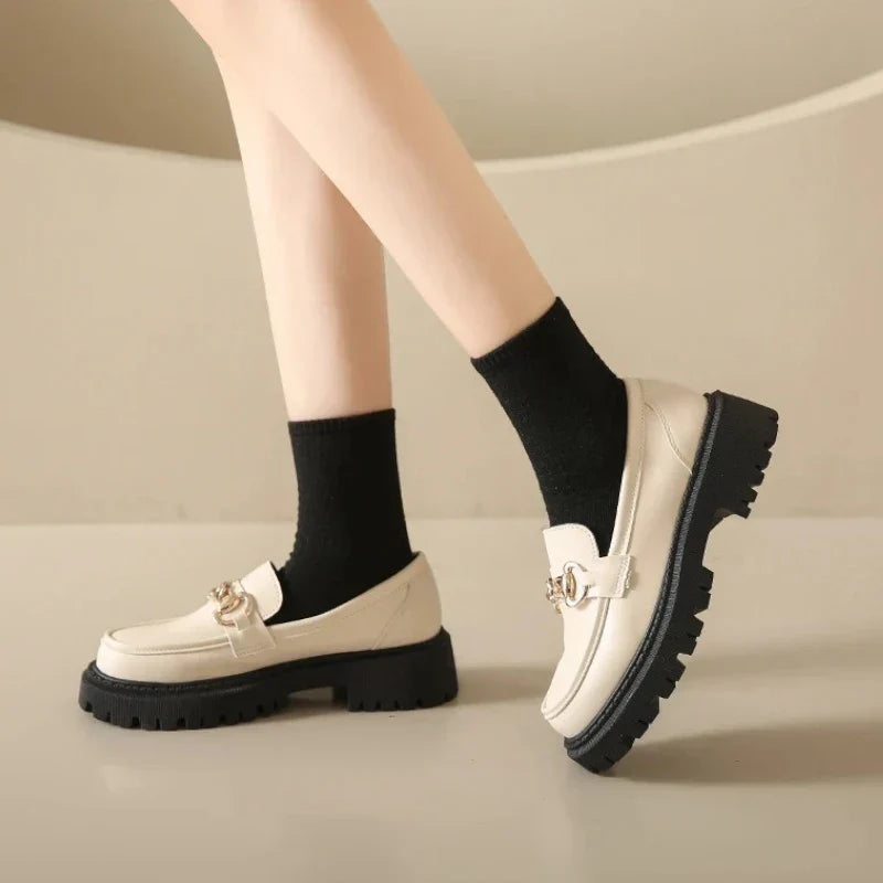 Orthopädischer Mokassin für Damen mit Wedges aus Horsebit-Leder