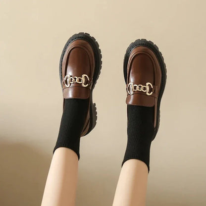 Orthopädischer Mokassin für Damen mit Wedges aus Horsebit-Leder