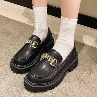 Orthopädischer Horsebit-Mokassin für Damen in Schwarz