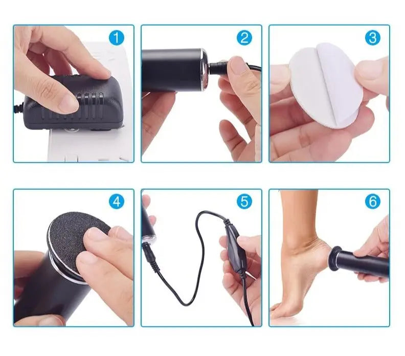 Ergonomischer elektrischer Fußfeile für samtweiche Füße