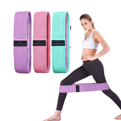 Set mit 3 Widerstandsbändern für ein effektives Training