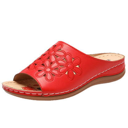 Modische weiche Sandalen mit Blumenmuster