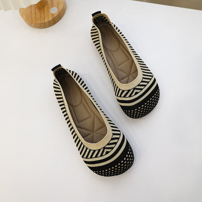 Stylische gestreifte orthopädische Freizeitschuhe für Damen – Syvi