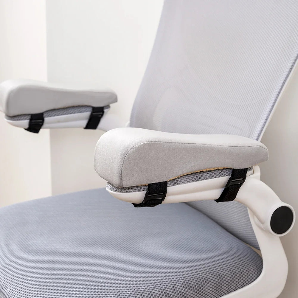 2er-Set Schaumstoff-Armlehnenpolster – Ellbogenschutz und Polsterung für Bürostuhl-Armlehnen, bequeme Auflage zur Linderung von Ellbogenschmerzen