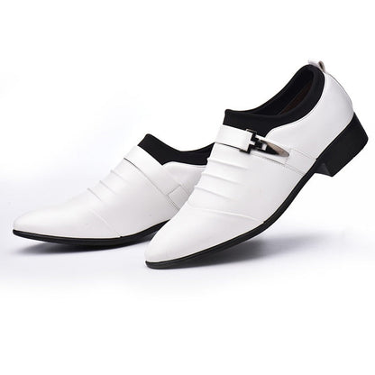 Elegante schwarze Lederschuhe für Herren – Skyder