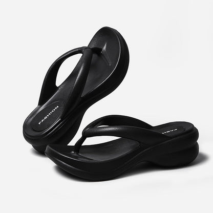 Strand-Flip-Flops mit Keilabsatz für Damen – Synda