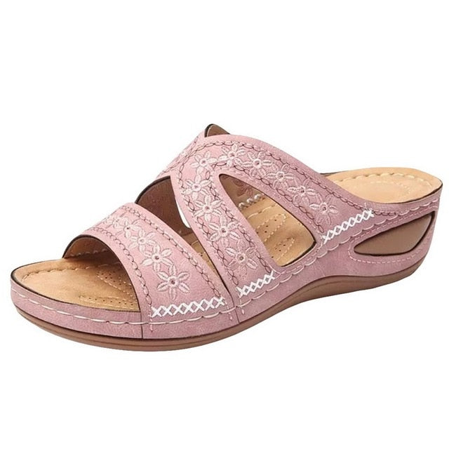 Lässige Outdoor-Blumensandalen für Damen – Zinny