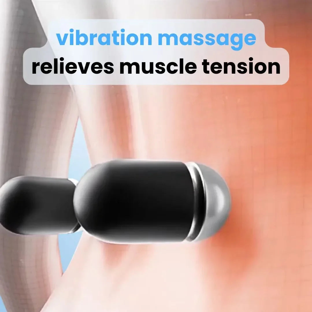 3-in-1 Massager für den unteren Rücken – Vibrationsmassage, Wärmetherapie und Wirbelsäulendehnung