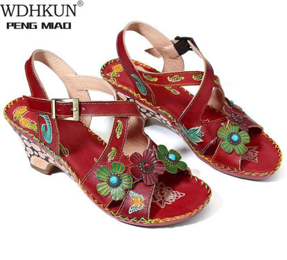 Orthopädische Sandalen für Damen Wedges - Bamolor