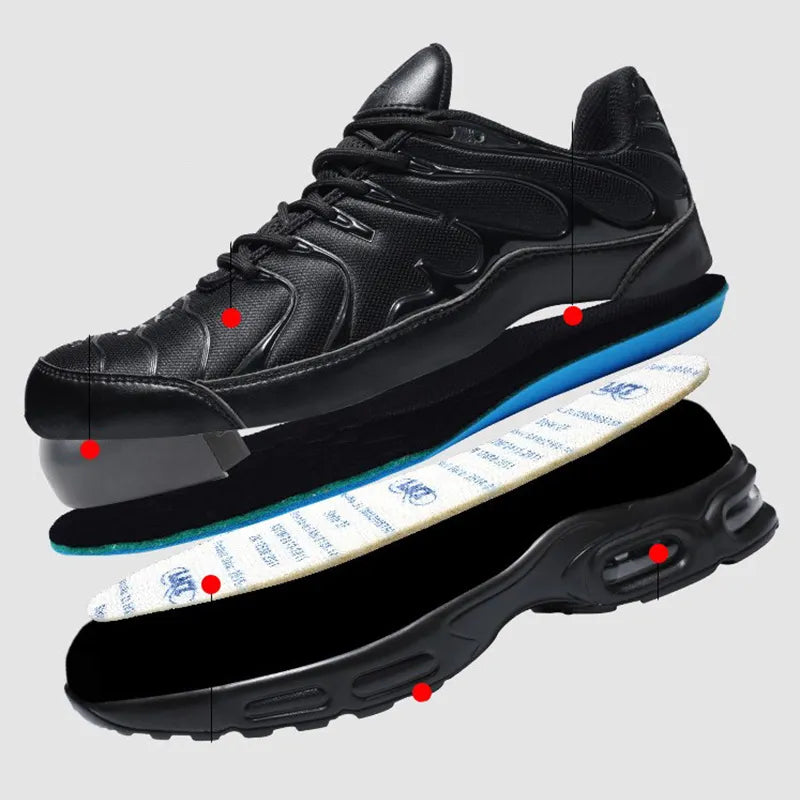 Stylische Sicherheitschuhe im Hai-Design