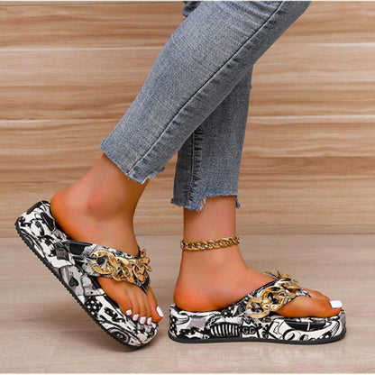 Goldene Freizeitsandalen für Damen – Damol