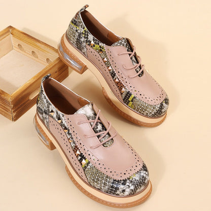 Orthopädische Vintage-Oxfords im britischen Stil