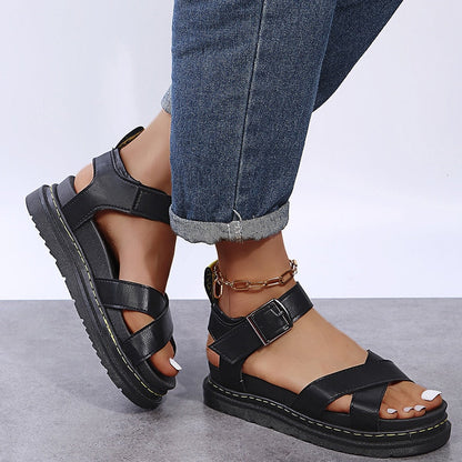 Stylische und bequeme Plateau-Sandalen für Damen - Martym