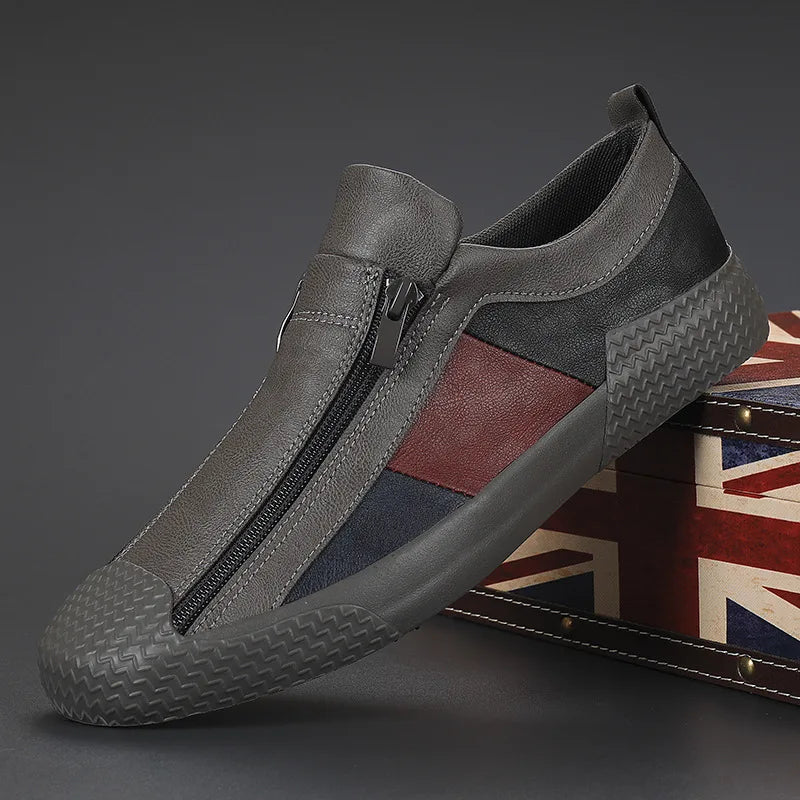 Elegante Herrenlederschuhe mit orthopädischem Komfort – Claude Monet Kollektion