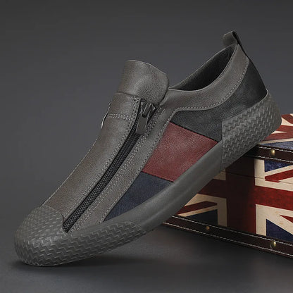 Elegante Herrenlederschuhe mit orthopädischem Komfort – Claude Monet Kollektion