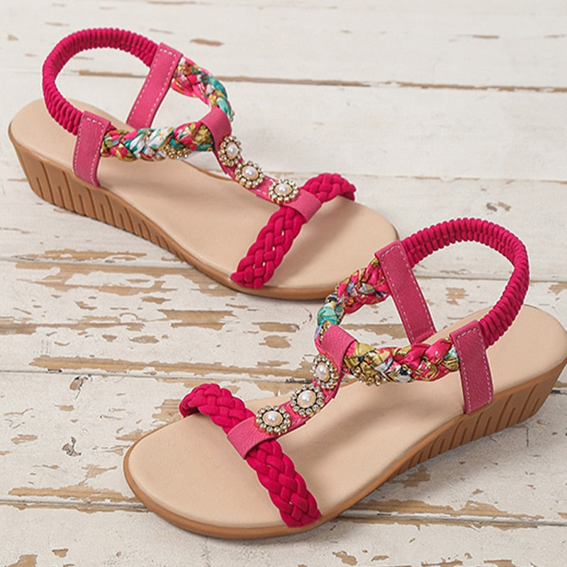 Damen Slip-On Keilsandalen für ultimativen Komfort – Modell Clara