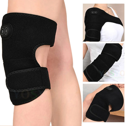 2-in-1 Heizender Massager für Knie & Schulter mit Vibration und Stützband