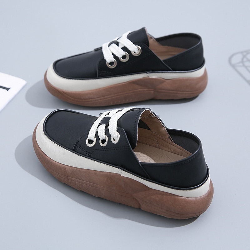 Elegante orthopädische Damen-Frühlingsschuhe mit vulkanisierter Sohle - Vulka