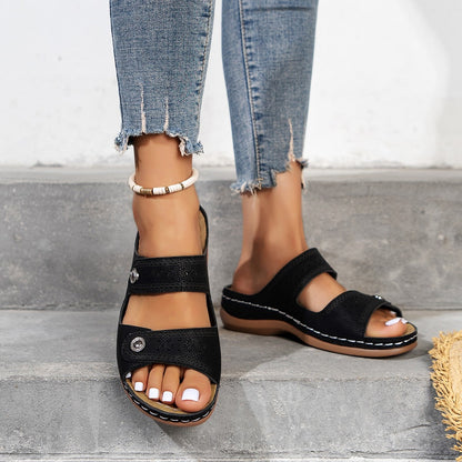 Orthopädische Sandalen mit offener Zehenpartie für Damen – Pavy