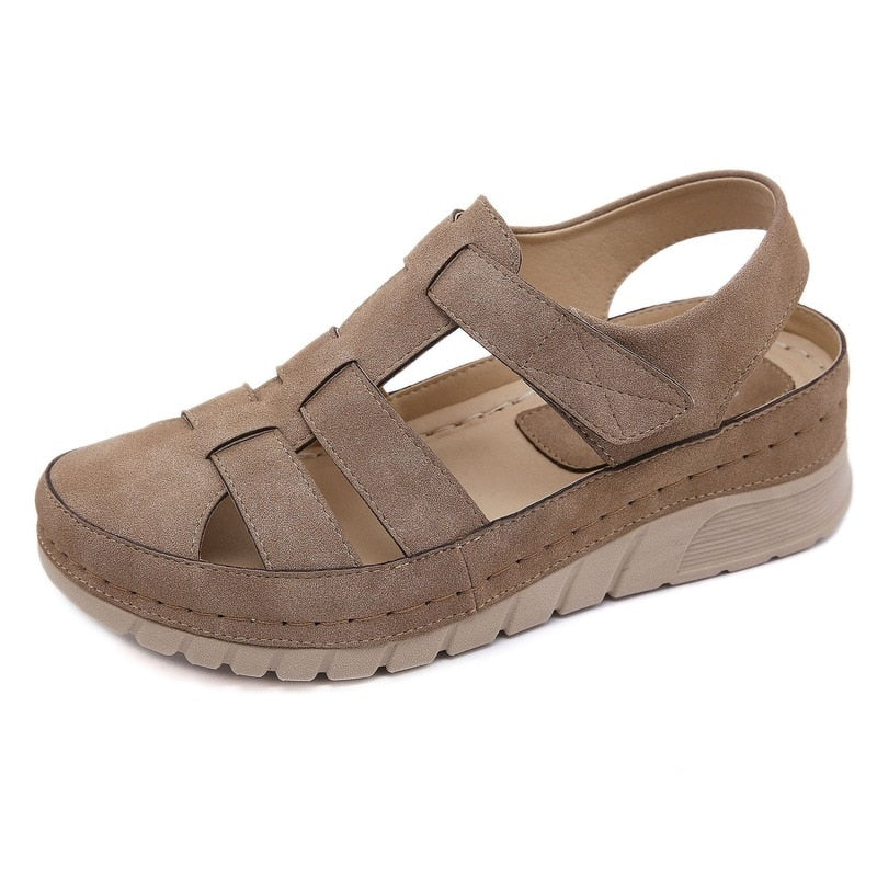 Optische Sandalen mit Keilabsatz für Damen – Keilabsatz