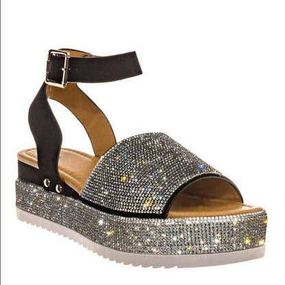 Bequeme Keilsandalen