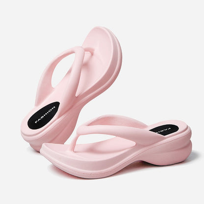 Strand-Flip-Flops mit Keilabsatz für Damen – Synda