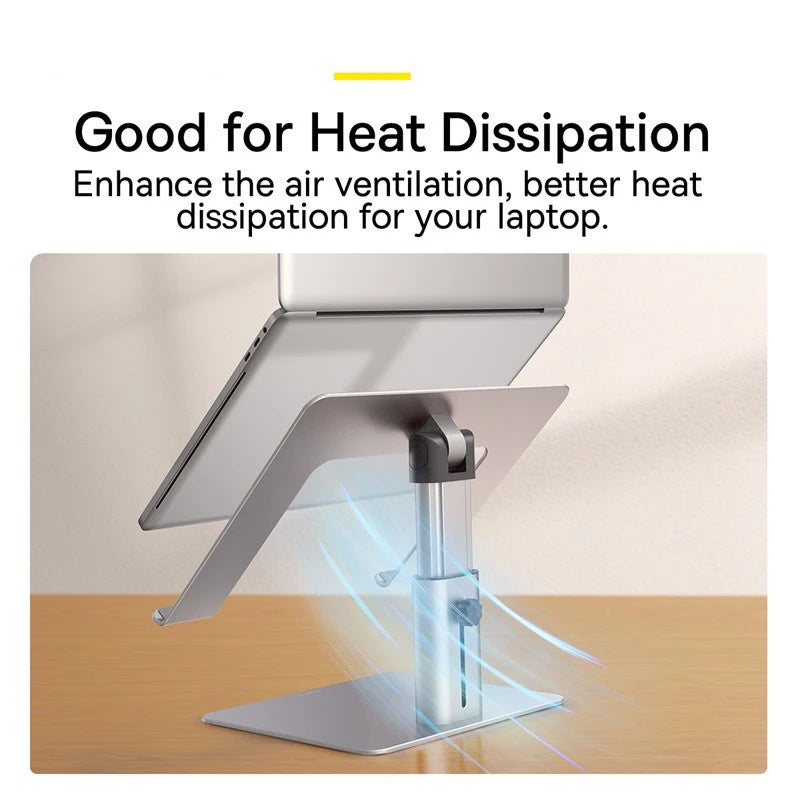 Premium Aluminium-Laptopständer – faltbar, höhenverstellbar, kompatibel mit MacBook, Tablet & Smartphone