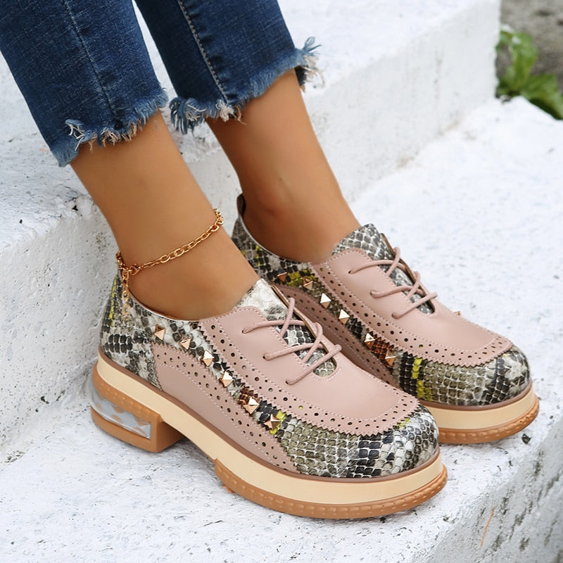 Orthopädische Vintage-Oxfords im britischen Stil