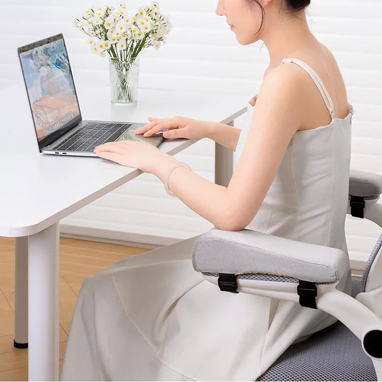 2er-Set Schaumstoff-Armlehnenpolster – Ellbogenschutz und Polsterung für Bürostuhl-Armlehnen, bequeme Auflage zur Linderung von Ellbogenschmerzen