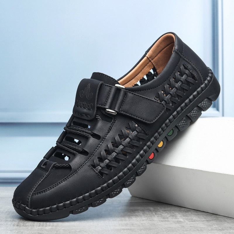 Herren Atmungsaktive Ledersandalen – Zimo für ultimativen Komfort und Stil