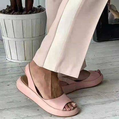 Senwy Damen-Sommersandalen mit offener Zehenpartie