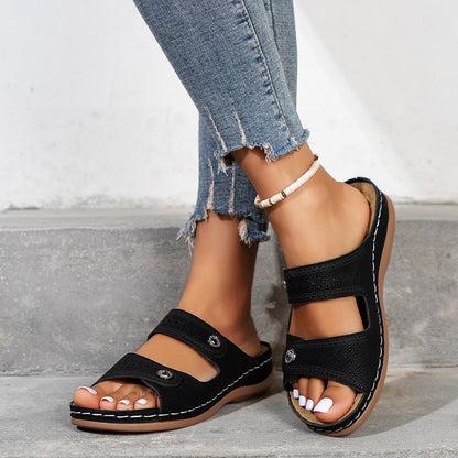 Orthopädische Sandalen mit offener Zehenpartie für Damen – Pavy