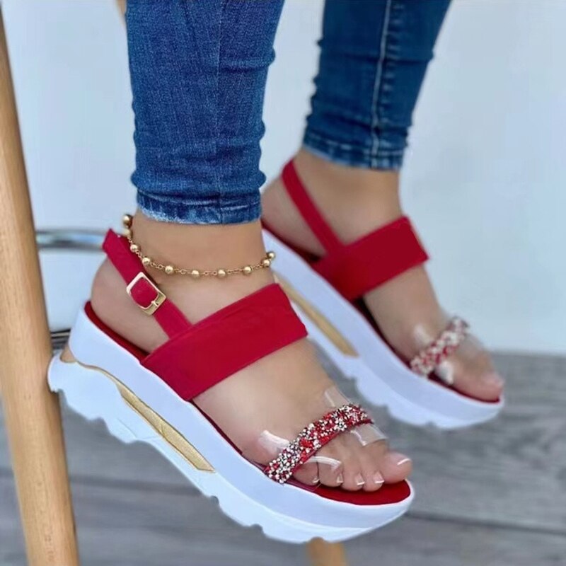 Damen-Sandalen mit dicker Sohle – Bulb