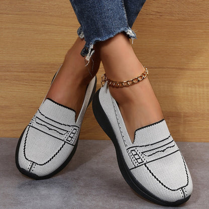 Lazy-Schuhe mit quadratischer Zehenpartie und niedrigem Absatz für Damen - Quipus