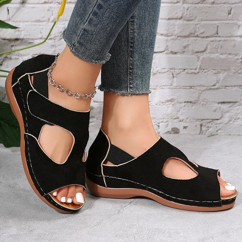 Elegante Damen-Keilsandalen - Symla Kollektion