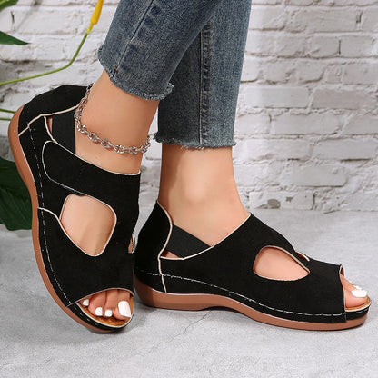 Elegante Damen-Keilsandalen - Symla Kollektion