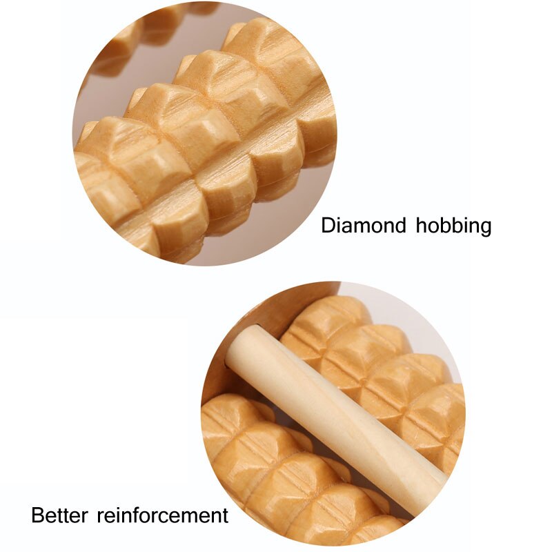 Natürliche Holz-Fußmassagerolle für entspannende Fußmassagen