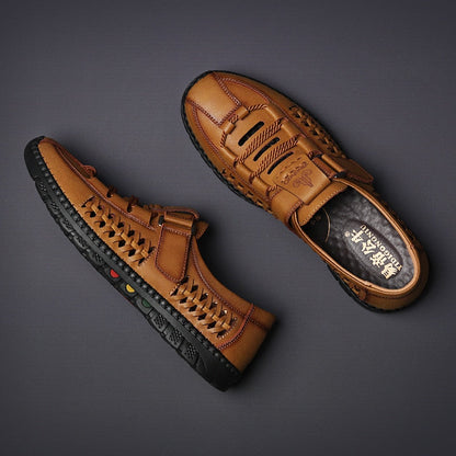 Herren Atmungsaktive Ledersandalen – Zimo für ultimativen Komfort und Stil