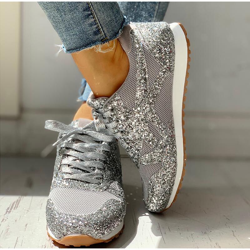 Glitzernde orthopädische Freizeitschuhe – Vanshe