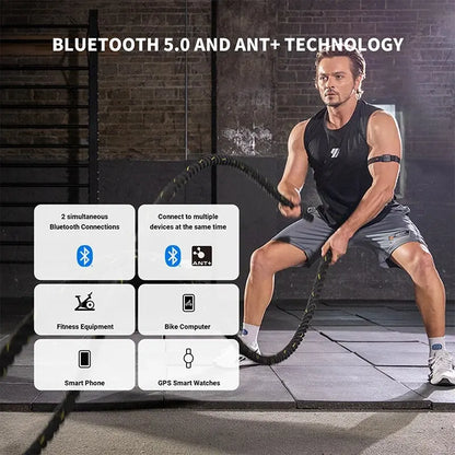 COOSPO HW9 Bluetooth Herzfrequenzmonitor - BLE5.0 & ANT+ Kompatibel für Peloton, Zwift und Wahoo