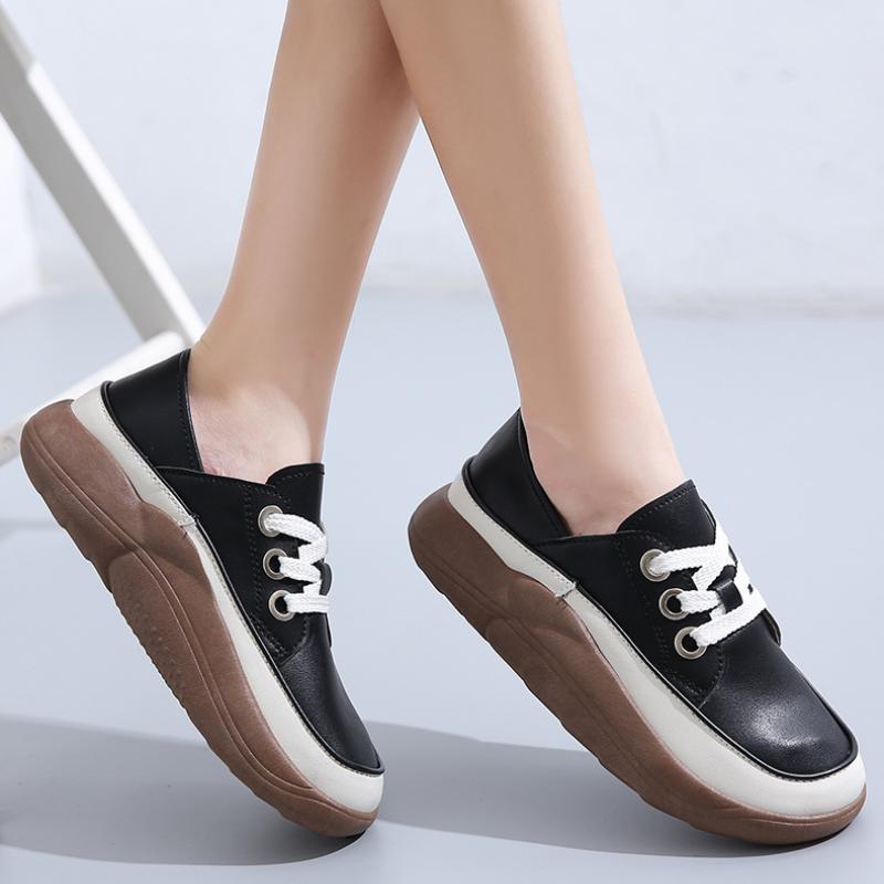 Elegante orthopädische Damen-Frühlingsschuhe mit vulkanisierter Sohle - Vulka