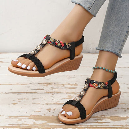 Damen Slip-On Keilsandalen für ultimativen Komfort – Modell Clara